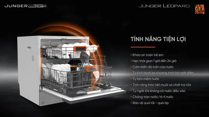 Máy Rửa Bát Junger DWJ-100 - Xuất Xứ Thái Lan 15