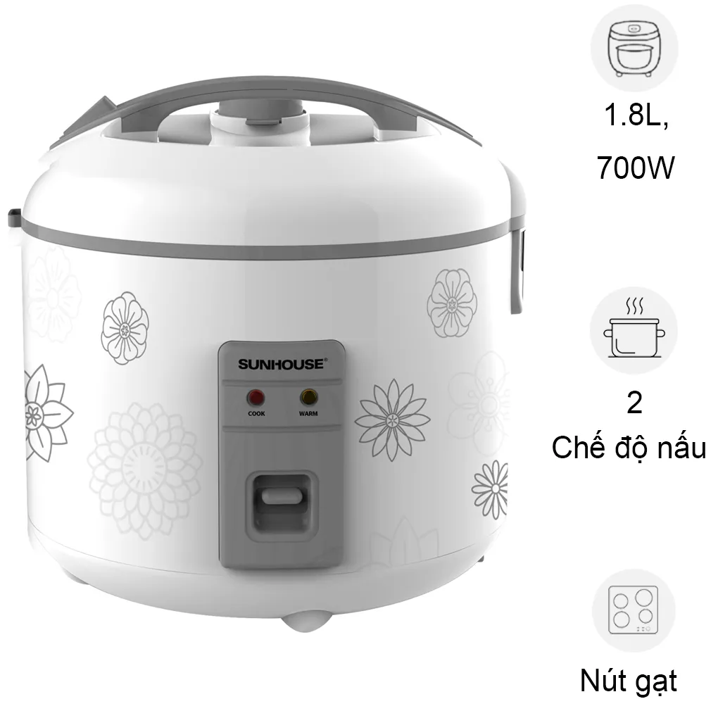 N&ocirc;̀i Cơm Đi&ecirc;̣n SHD8603 1.8 L&iacute;t