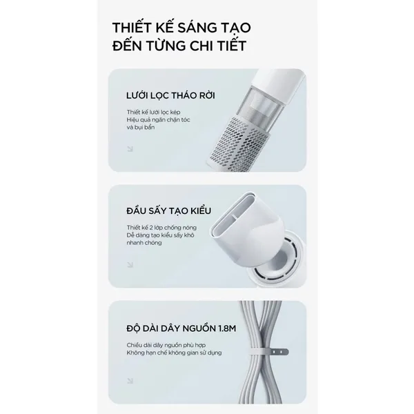 Máy Sấy Tóc Tốc Độ Cao Showsee AP16-W 1600W