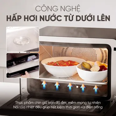 Nồi Chiên Không Dầu Kết Hợp Hấp Cao Cấp Magic Eco S-23 5