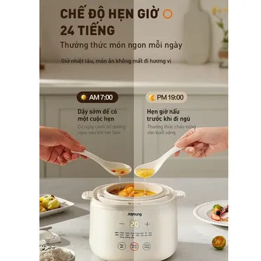 Nồi Nấu Chậm Cho Bé Ăn Dặm Joyoung JSC-107 1.0 Lít 18