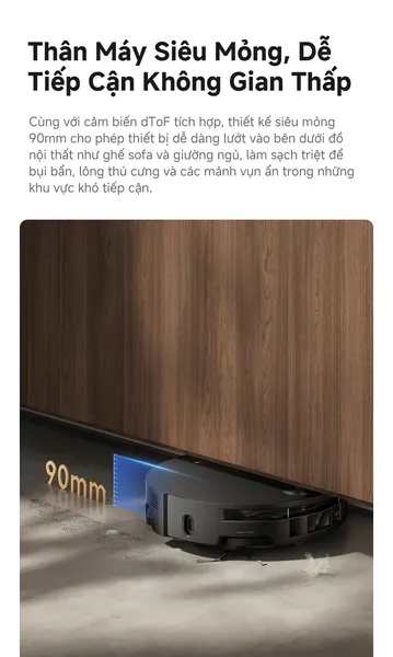 Robot Hút Bụi Lau Nhà Mova S70 Roller