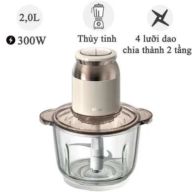 Máy Xay Thịt Bear QSJ-D03D7 2.0 Lít