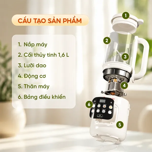 Máy Làm Sữa Hạt Masuto MSLOVESMART