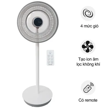 Quạt Tuần Hoàn Có Remote Sharp PJ-CD404V-W 24W
