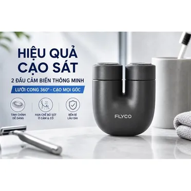 Máy Cạo Râu Điện Flyco U1VN Màu Đen 10