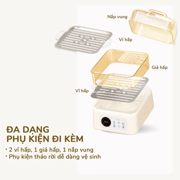 Nồi Lẩu Hấp Đa Năng Unie UE668 10 Lít