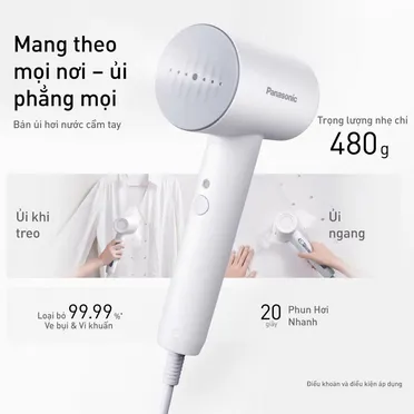 Bàn Ủi Hơi Nước Cầm Tay Panasonic NI-GHD021WRA 6