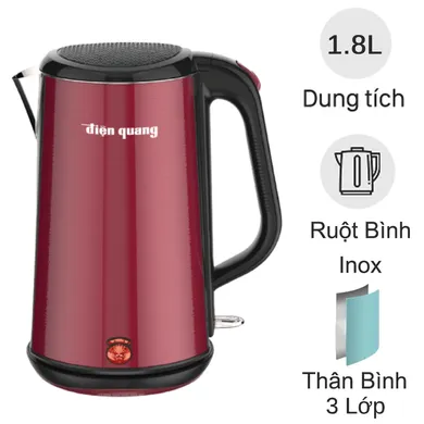 Ấm Đun Nước Siêu Tốc Điện Quang ĐQ EKT08 1818 R