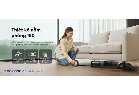Máy Lau Sàn Hút Bụi Tineco Floor One i6 Stretch Plus II 11