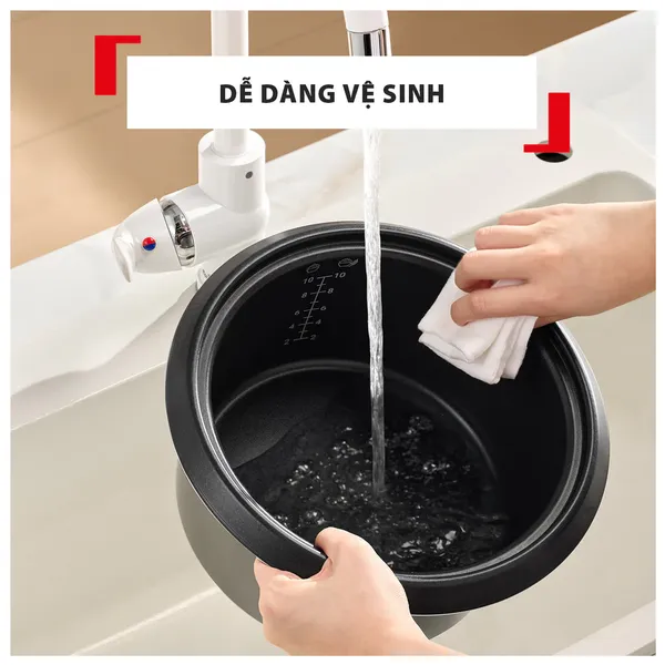 Nồi Cơm Điện Tử Tefal 1.8 Lít RK1088Y0