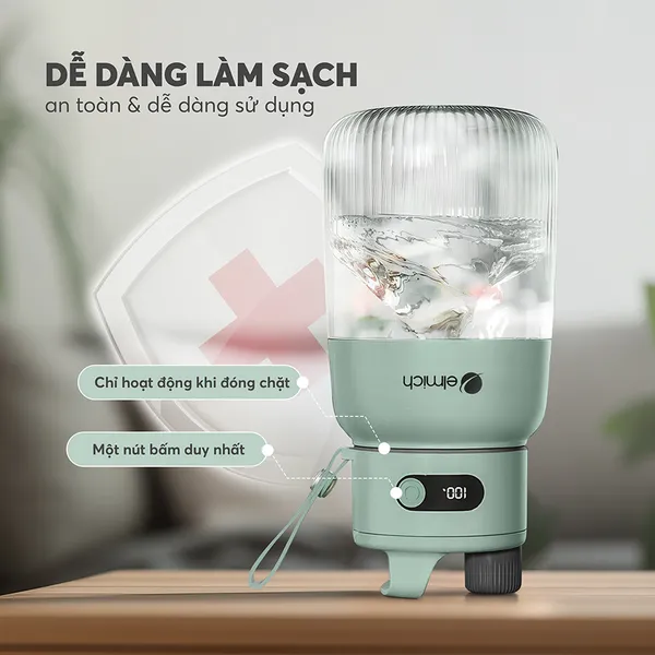 Máy Xay Sinh Tố Cầm Tay Elmich BLE9184