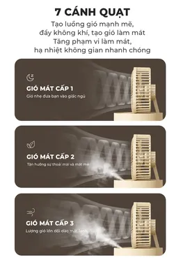 Quạt Sạc Phun Sương Magic A-006 8