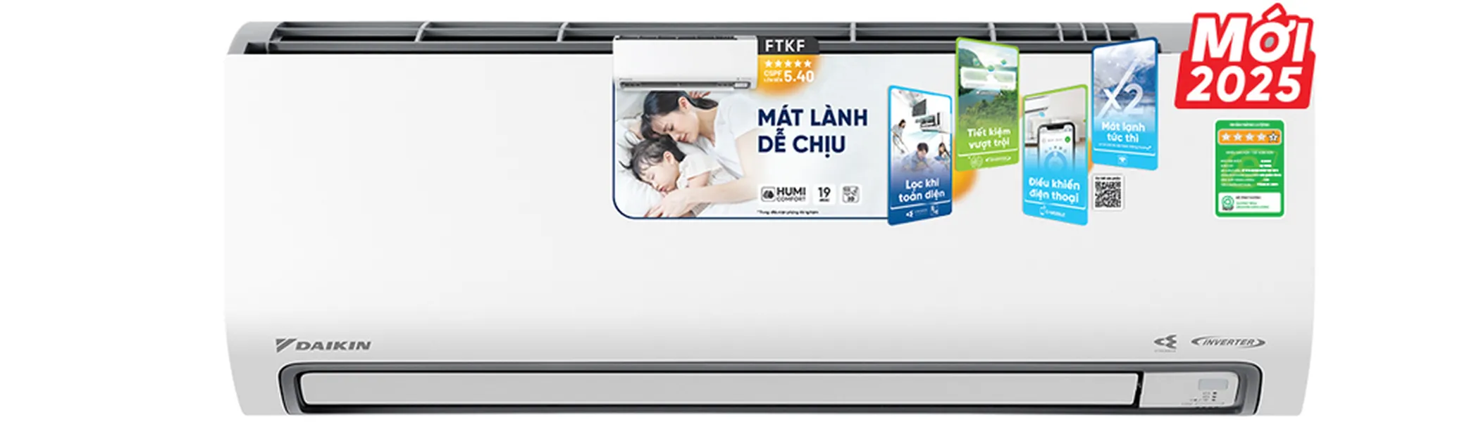 Máy Lạnh Daikin Inverter 2.5 Hp FTKF60ZVMV