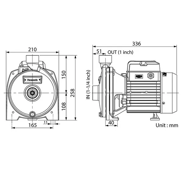 Máy Bơm Nước Ly Tâm Panasonic GP-20HCN1SVN