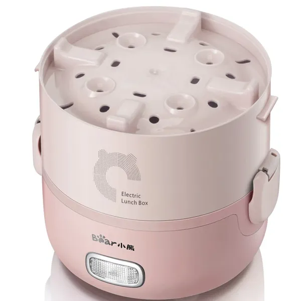 Hộp Cơm Điện Cầm Tay Bear DFH-B20S6 2 Lít - Hàng Quốc Tế - Bản Tiếng Anh