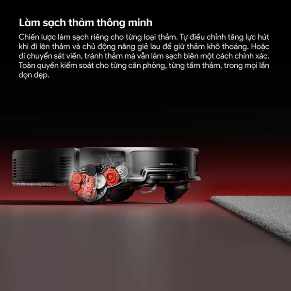 Robot Hút Bụi Roborock Saros 20 Sonic Complete Màu Đen