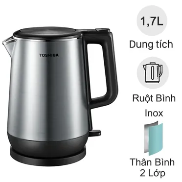 Bình đun siêu tốc 1.7 lít Toshiba KT-17DR1NV