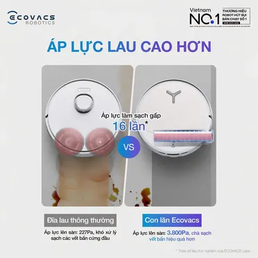 Robot Hút Bụi Thông Minh Ecovacs T90 PRO OMNI Màu Đen 25