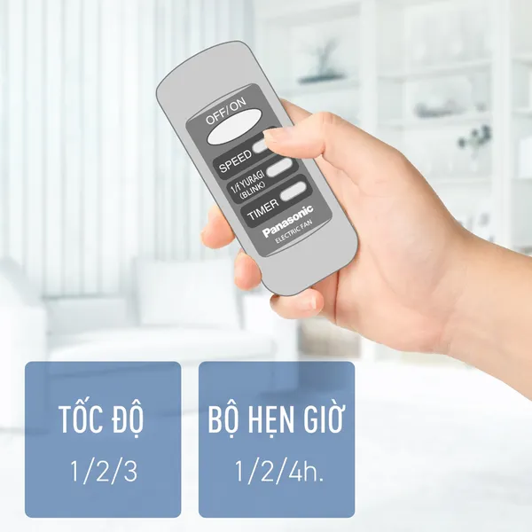 Quạt Đứng Panasonic F-307KH Màu Xanh