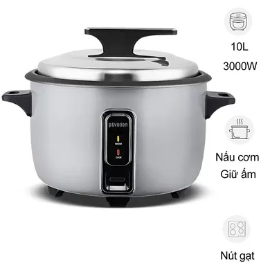 Nồi Cơm Công Nghiệp Paveden PRC-1030GR 10 Lít