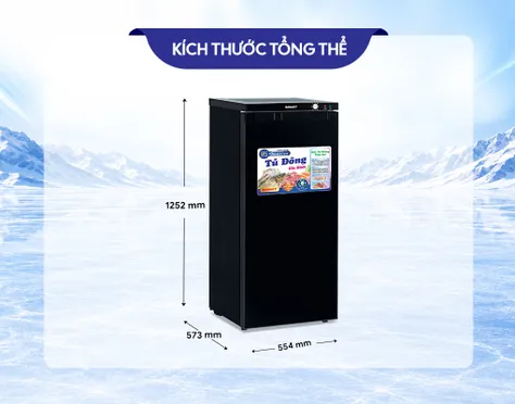 Tủ Đông Sanaky Inverter 150 Lít VH-180VD3 1