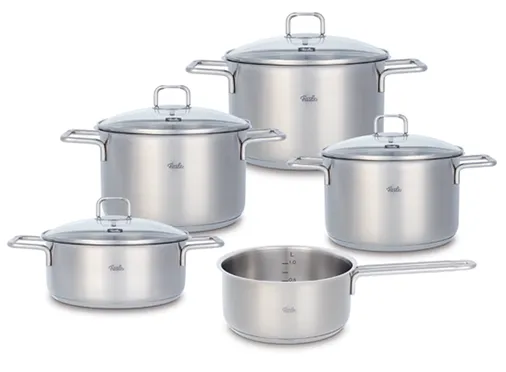Bộ Nồi Fissler SatiTherm 5 Món Nắp Kính 0