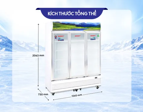 Tủ Mát Sanaky Inverter 1400 Lít VH-1520HP3 1