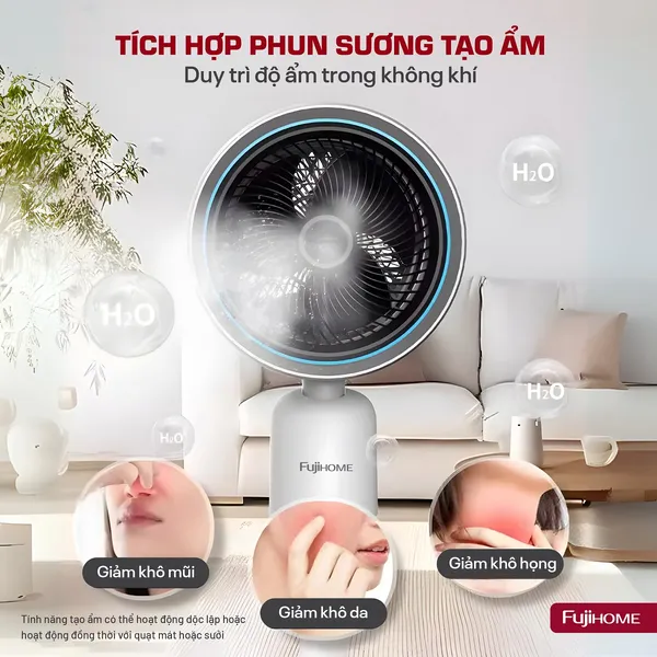 Quạt Điều Hòa Bốn Mùa Đa Năng Fujihome AC707