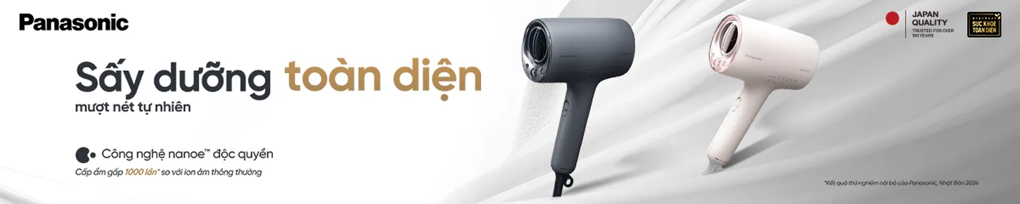 Sấy dưỡng toàn diện, mượt mát tự nhiên