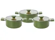Bộ Nồi Chống Dính Ceramic Elmich Olive Classic EL5229OV03 Size 18, 20, 24cm