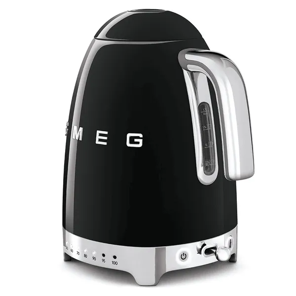 Ấm Đun Siêu Tốc Có Nhiệt Độ Smeg KLF04BLEU Màu Đen