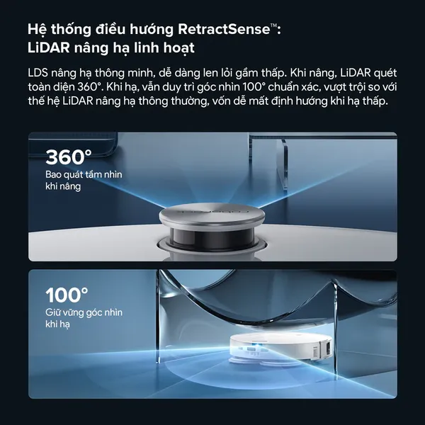 Robot Hút Bụi Roborock Qrevo Edge 2 Màu Trắng