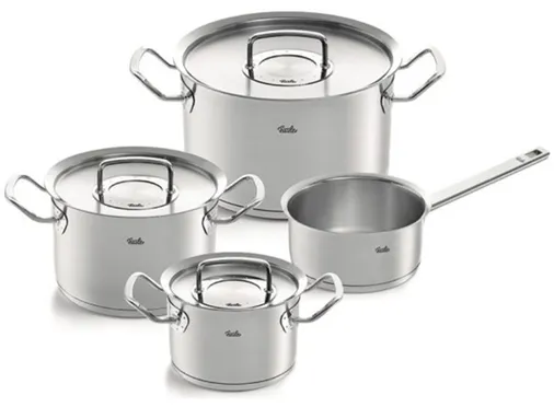 Bộ Nồi 4 Món Fissler OPC2 Nắp Inox - Nhập Khẩu Đức