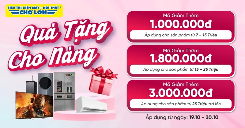 Đại Tiệc Voucher Online - Nhận Ưu Đãi Ngập Tràn từ Điện Máy Chợ Lớn