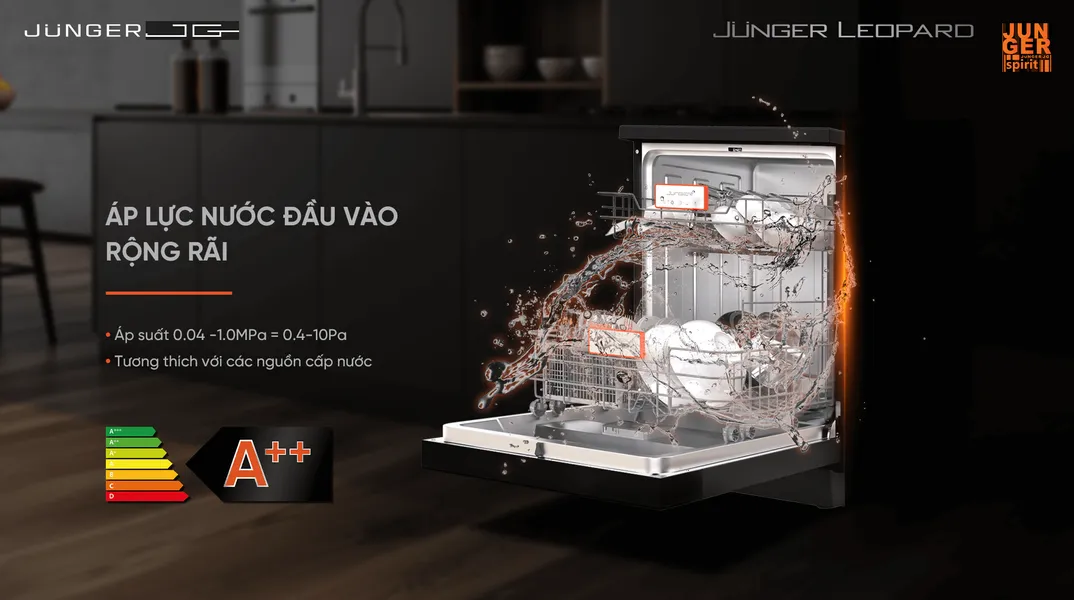 Máy Rửa Bát Junger Leopard DWJ-183-VG - Xuất Xứ Thái Lan