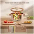 Bộ Nồi Chống Dính Ceramic Elmich Mocha EL5243MC04 Size 18,20,24, Quánh 16cm