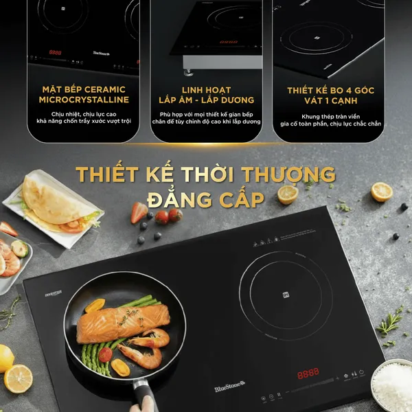 Bếp Từ Đôi BlueStone ICB-6825 5000W