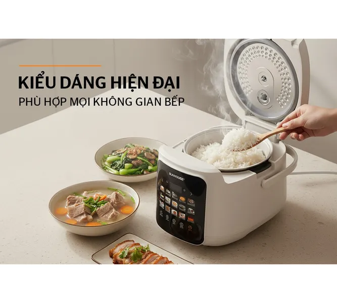 Nồi Cơm Điện Tử 1.8 Lít Sunhouse SHD8925