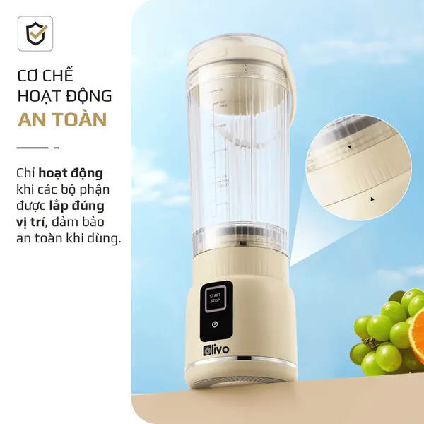 Máy Xay Sinh Tố Cầm Tay Olivo PB02
