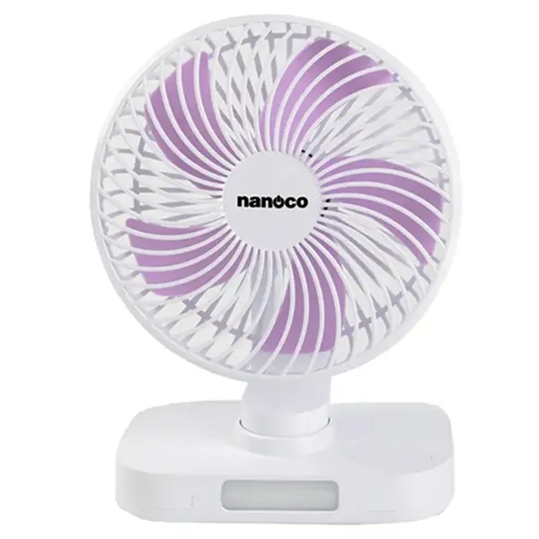 Quạt Sạc Nanoco NRF6219W Màu Trắng