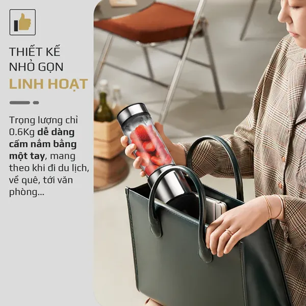 Máy Xay Sinh Tố Cầm Tay Olivo PB01