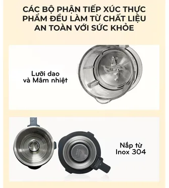 Máy Làm Sữa Hạt Unie V9S Pro 1.75 Lít 7