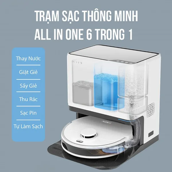 Robot Hút Bụi Lau Nhà Shimono LS68W