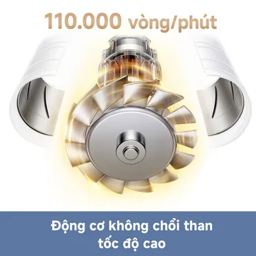 Máy Sấy Tóc Tốc Độ Cao Mova Turbo Màu Xám 11