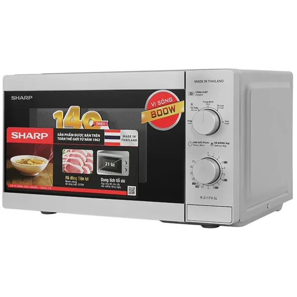 Lò Vi Sóng Sharp R-211TV-SL 21 Lít - Thái Lan