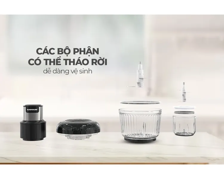 Máy Xay Thịt Sunhouse SHD5412 2 Lít/ 0.3 Lít