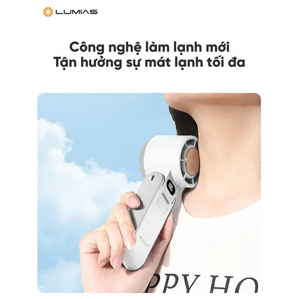 Quạt Cầm Tay Mini Có Sò Lạnh Lumias F3600