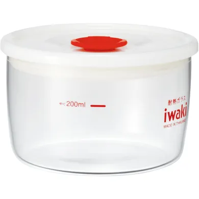 Hộp Thủy Tinh Tròn IWAKI 200ML KT7014SMP
