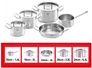 Bộ Nồi Fissler Original Profi 5 Món Có Quánh Và Chảo Tay Cầm - Xuất Xứ Đức